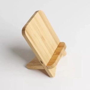 Bamboo Wireless Charger Phone Stand 10