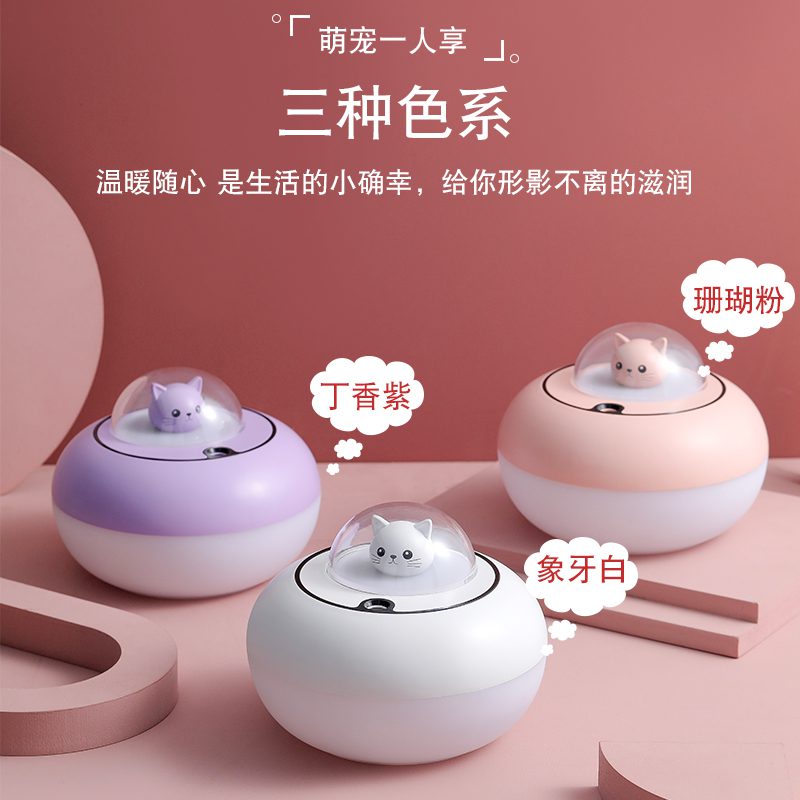 Cute Cat Light Humidifier 11