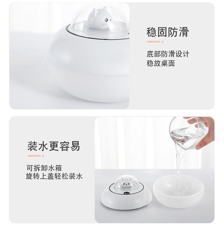 Cute Cat Light Humidifier 25