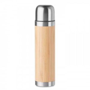 Double Walled Bamboo Flask