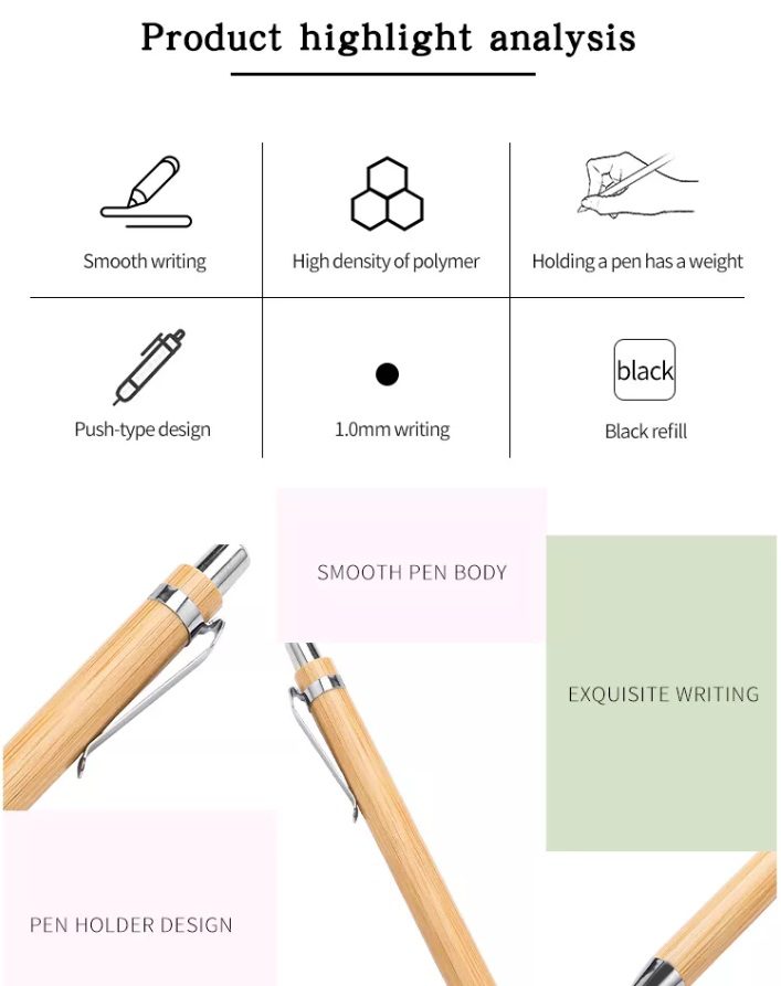 Eco Bamboo Ballpoint Pen 2