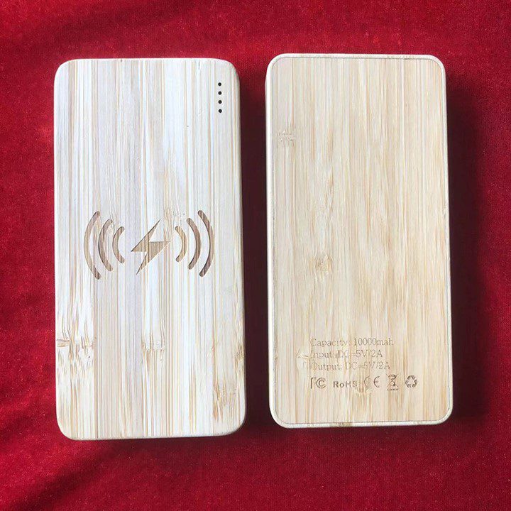 Eco Bamboo Powerbank 10000mah 6