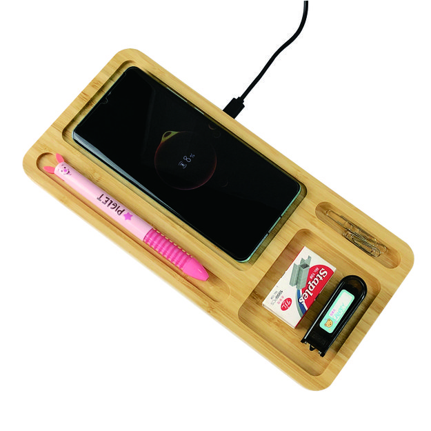 Eco Bamboo Stationery Holder Charger 11