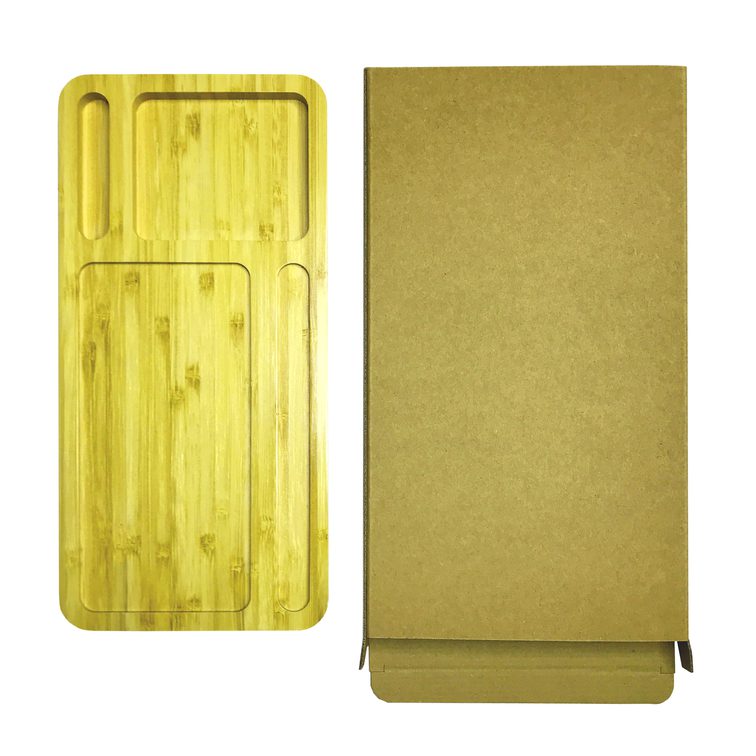 Eco Bamboo Stationery Holder Charger 7 1