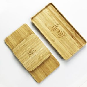 Eco Bamboo Wireless Charging Plate 7