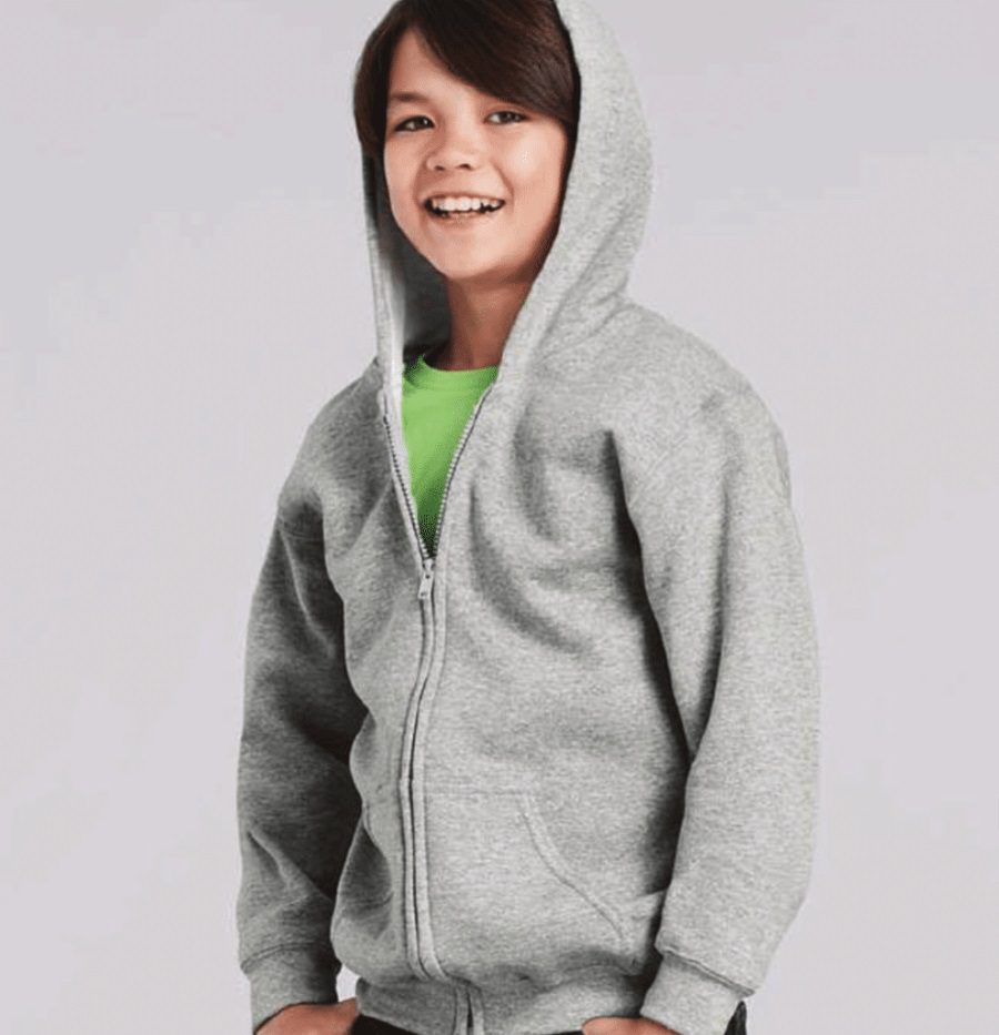 GILDAN Kids Hooded Zipper Sweater 7