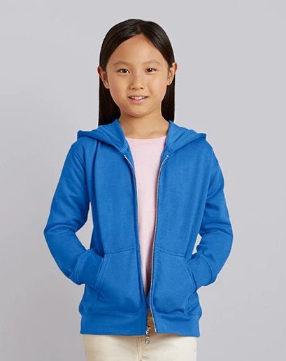 GILDAN Kids Hooded Zipper Sweater 8