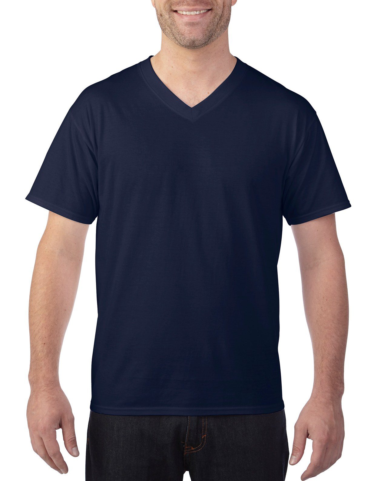GILDAN Soft Style V Neck Shirt 3