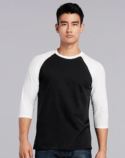 GILDAN Three Quarter Sleeve Raglan Shirt