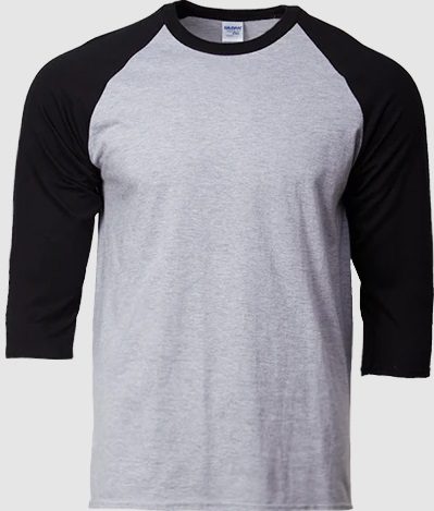 GILDAN Three Quarter Sleeve Raglan Shirt 3