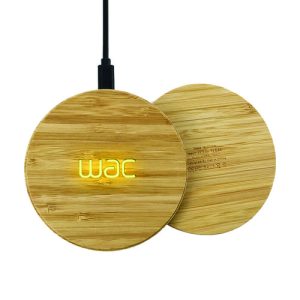 Light Up Bamboo Carved Wireless Charging Pad 10