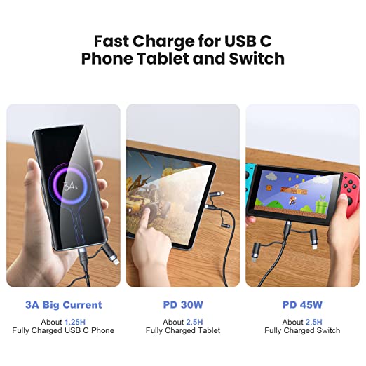 Multi Type C Fast Charging Cable 3