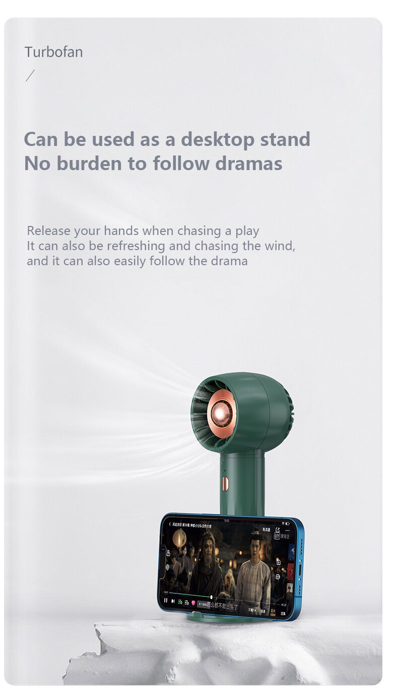 Turbo Stand Handheld Fan 5
