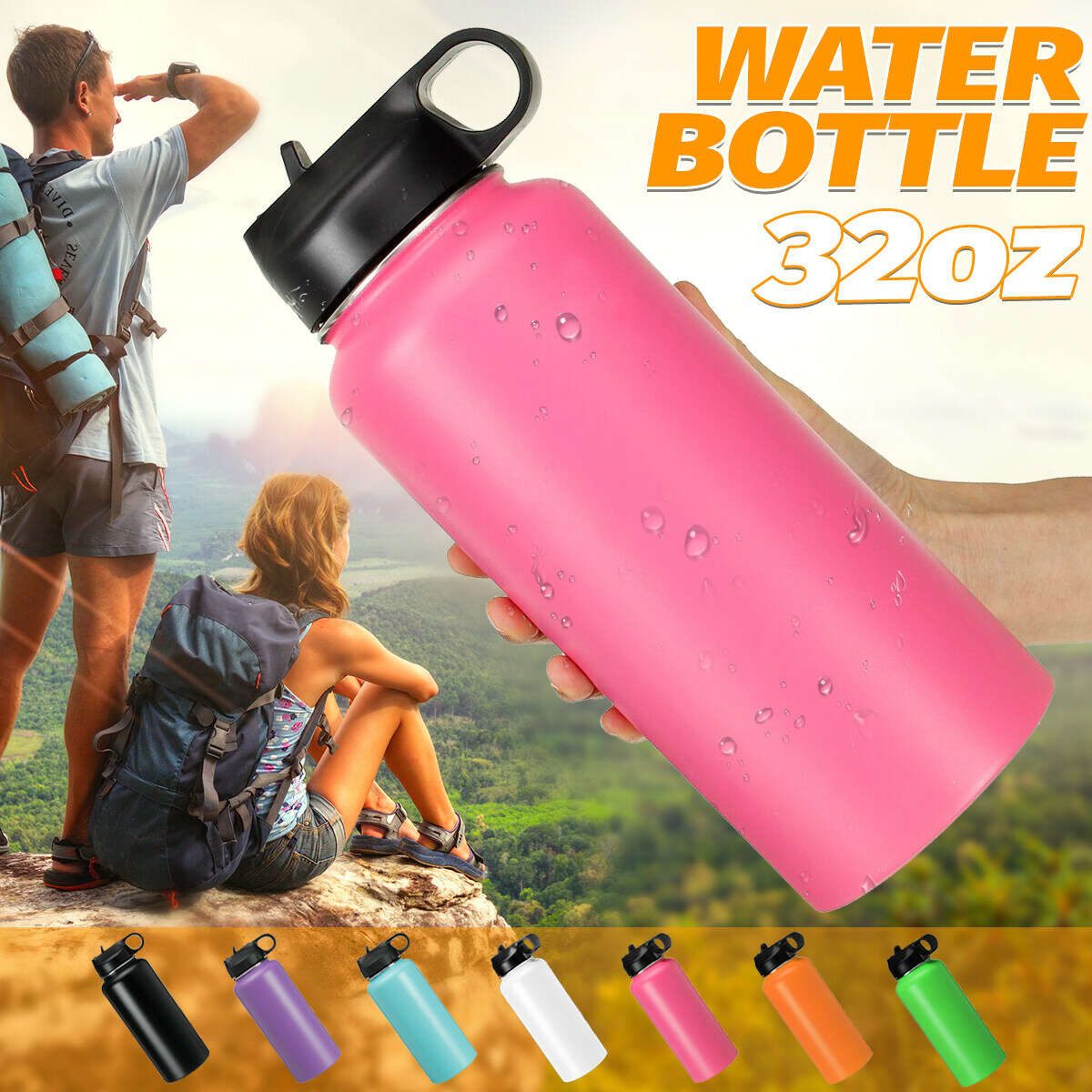 Vacuum Spout Lid Straw Flask 11