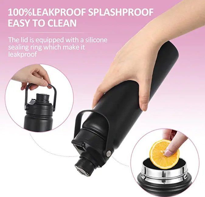 Vacuum Spout Lid Straw Flask 20