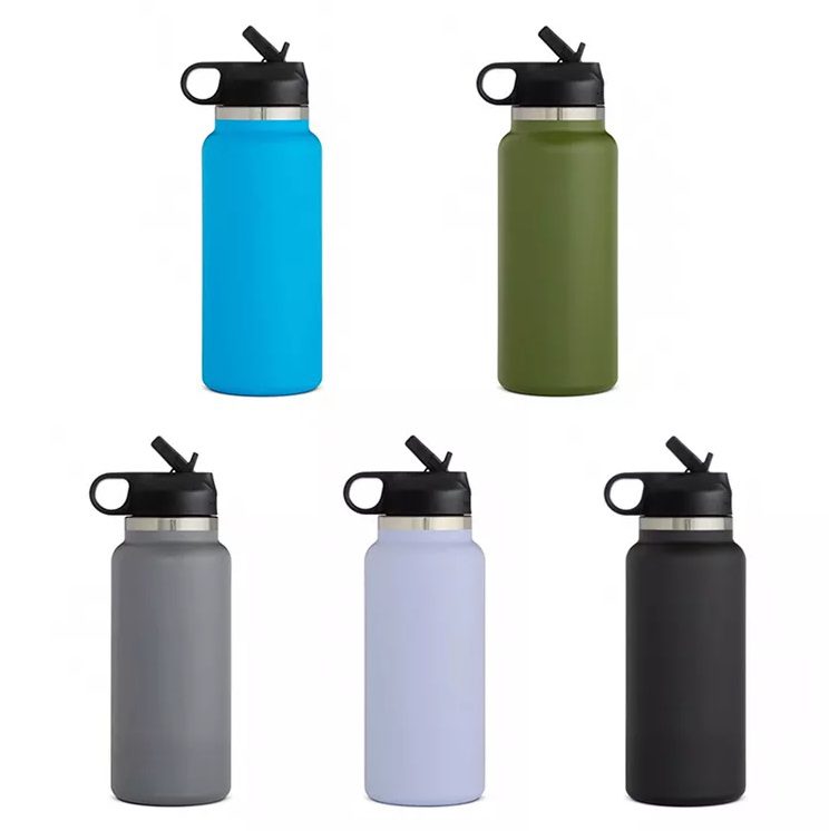 Vacuum Spout Lid Straw Flask 6