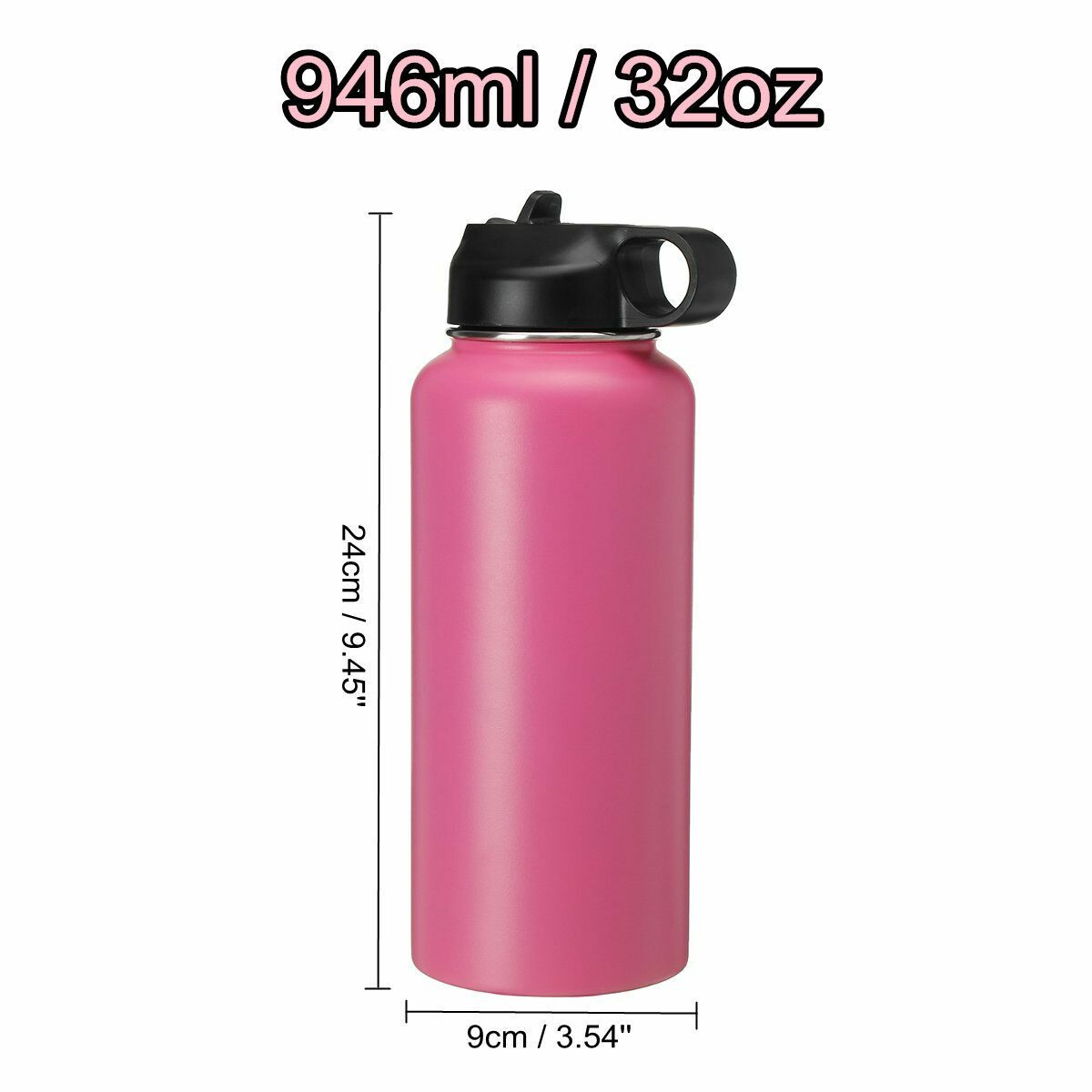 Vacuum Spout Lid Straw Flask 9
