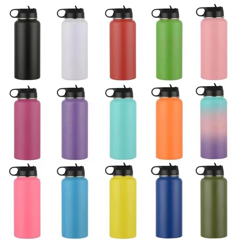 Vacuum Spout Lid Straw Flask