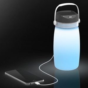 Collapsible Solar Powerbank Water Bottle