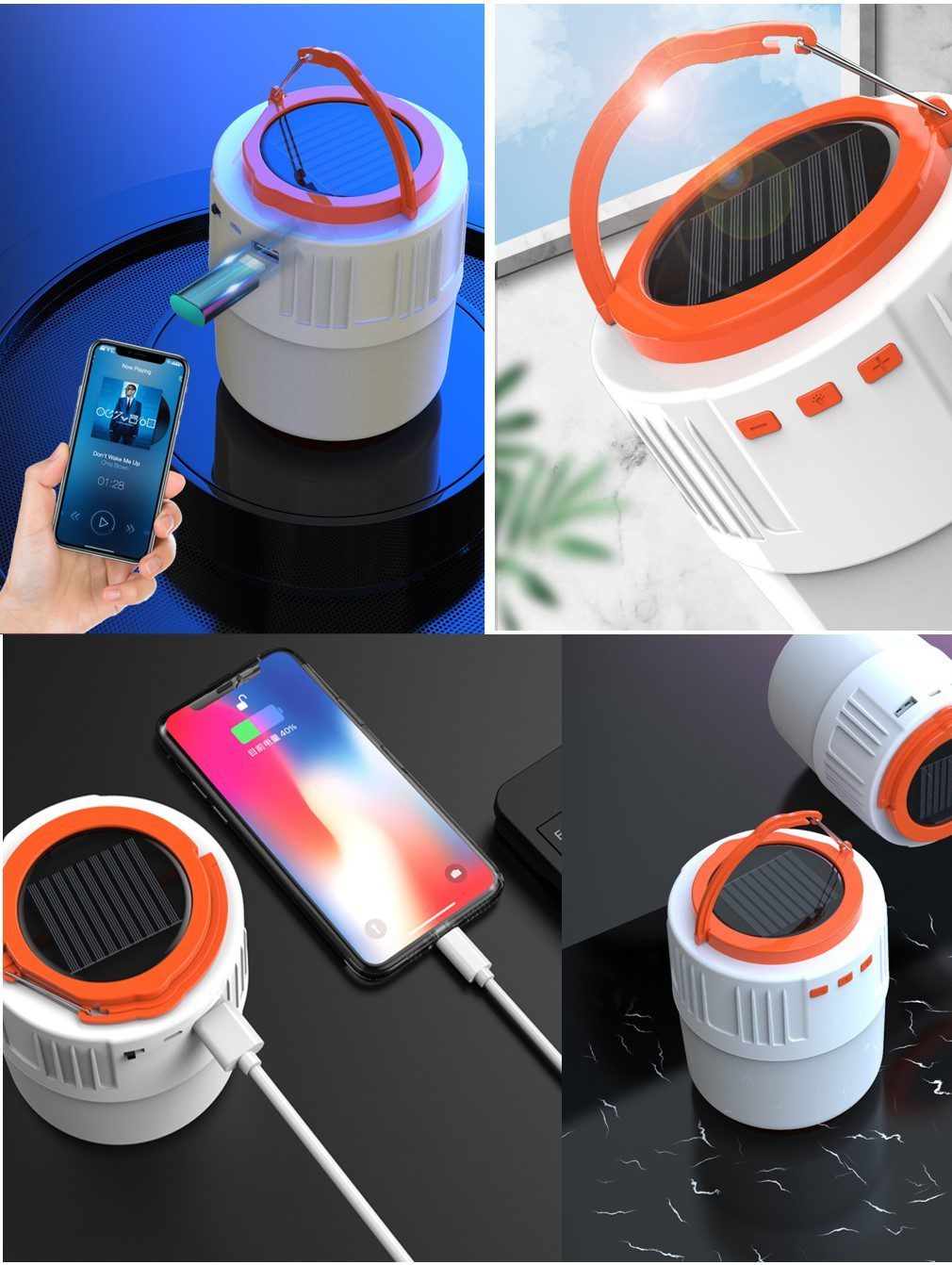Waterproof Solar Phone Charging Lamp 15
