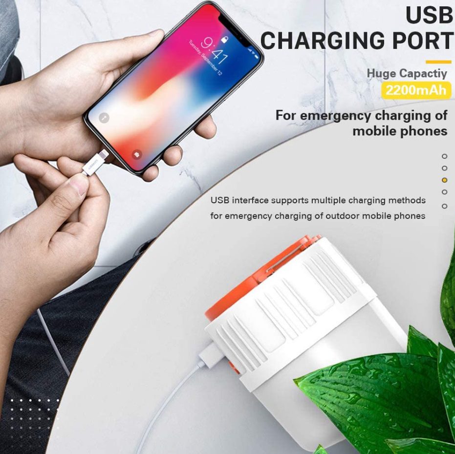 Waterproof Solar Phone Charging Lamp 3