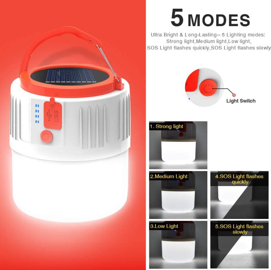 Waterproof Solar Phone Charging Lamp 4