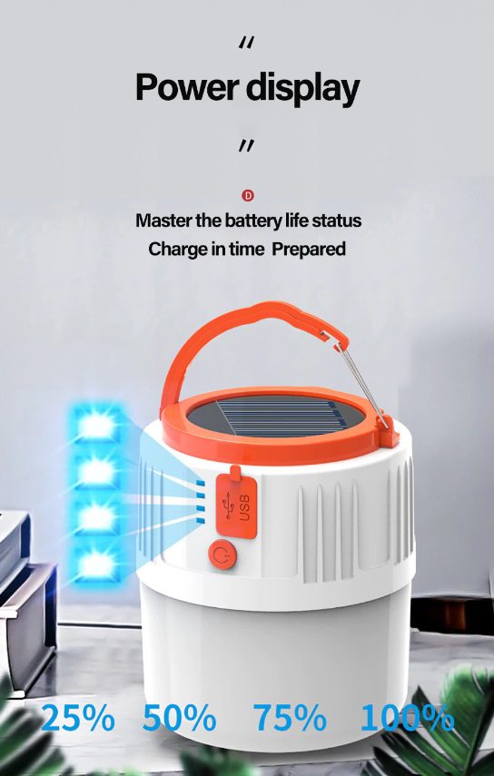 Waterproof Solar Phone Charging Lamp 8