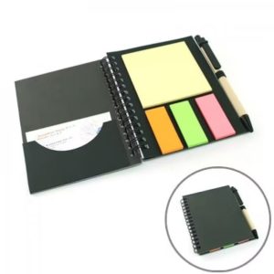 A6 Eco Post It Notebook With Pen 1