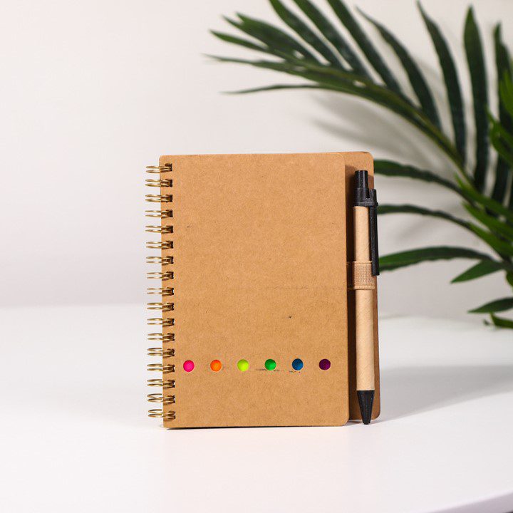 Multi Color Post It Kraft Notebook 8