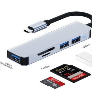 5 in 1 USB SD Card Type C Adapter Hub 3