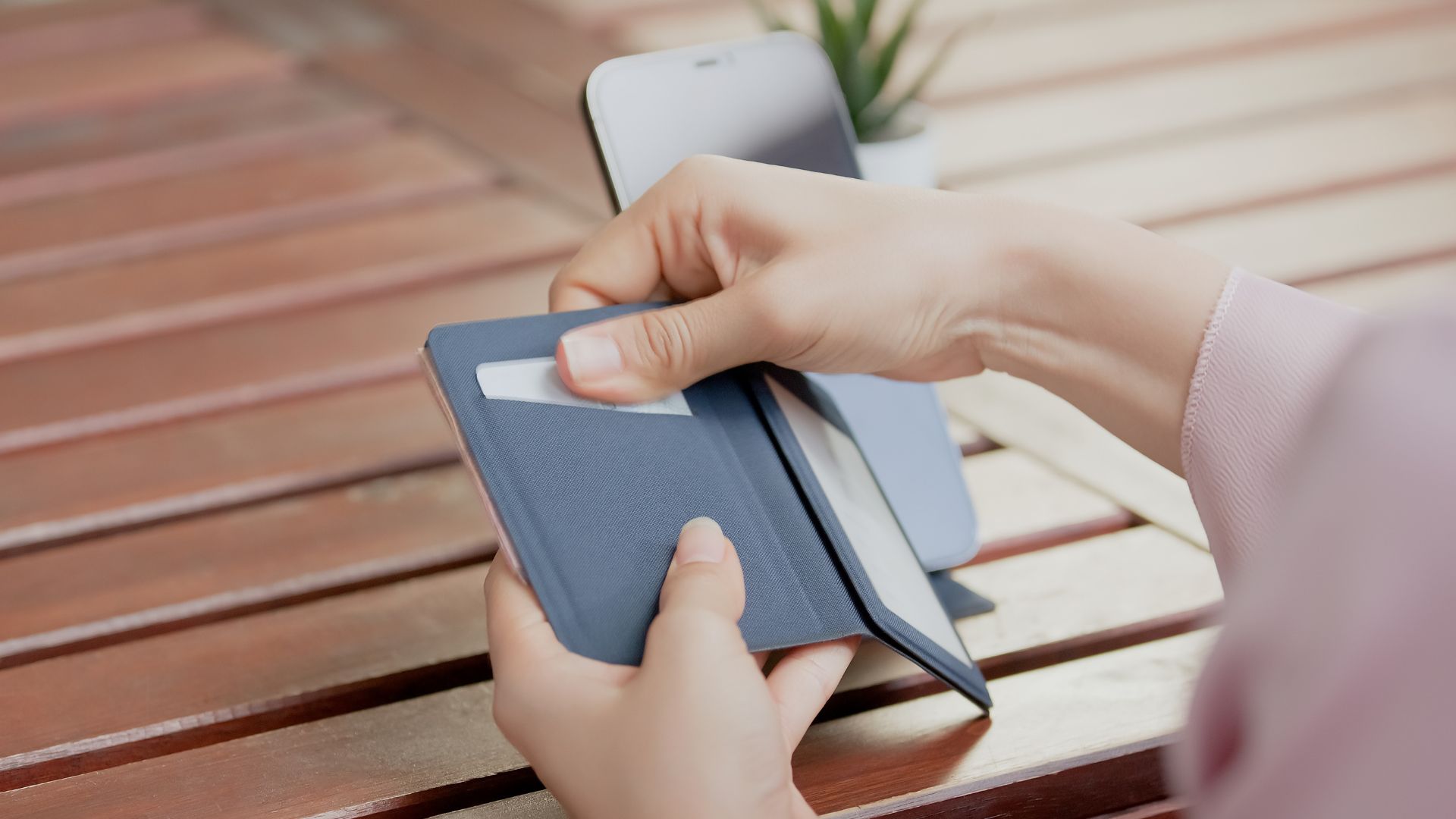 foldable card holder phone stand 2