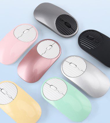 Aluminium Wireless Rounder Mouse 2