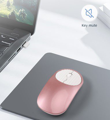Aluminium Wireless Rounder Mouse 4