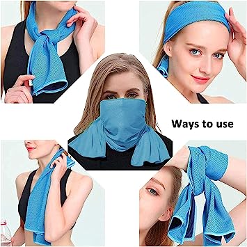 Ice Cooling Silk Towel in Mesh Bag 2