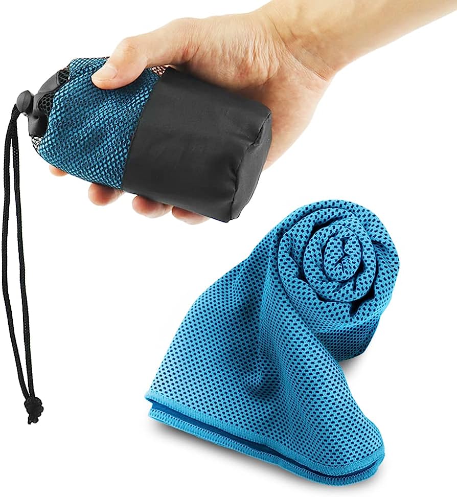 Ice Cooling Silk Towel in Mesh Bag 5