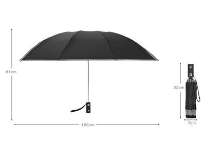Reflective LED Auto Brolly 14