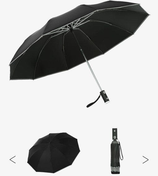 Reflective LED Auto Brolly 17