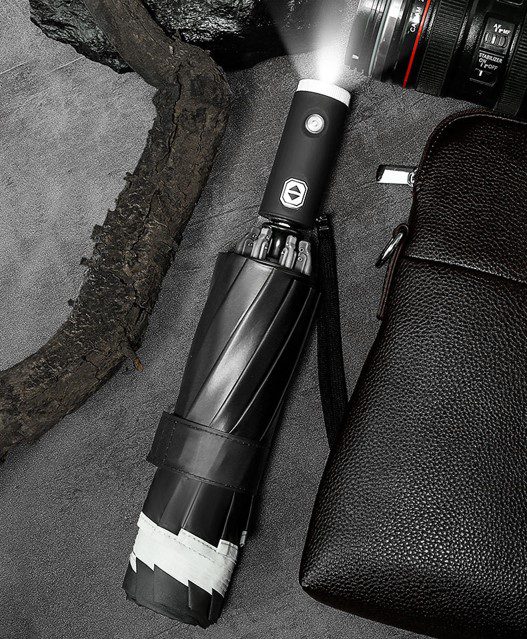 Reflective LED Auto Brolly 9