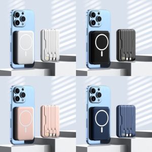 10000mah Flat on Magsafe Cable Wireless Powerbank 7