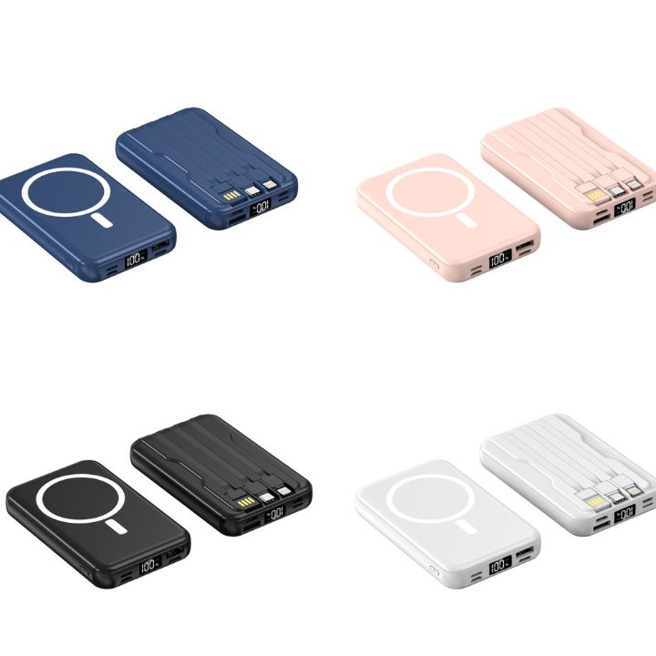 10000mah Flat on Magsafe Cable Wireless Powerbank 8