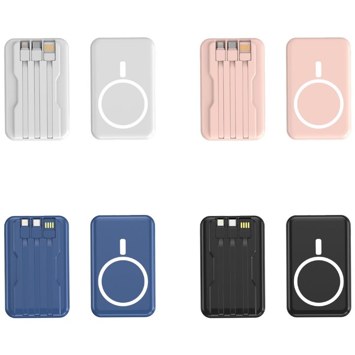 10000mah Flat on Magsafe Cable Wireless Powerbank 9