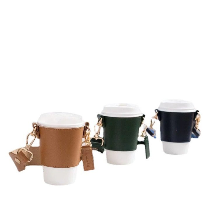 Designer Leather Cup Holder 6