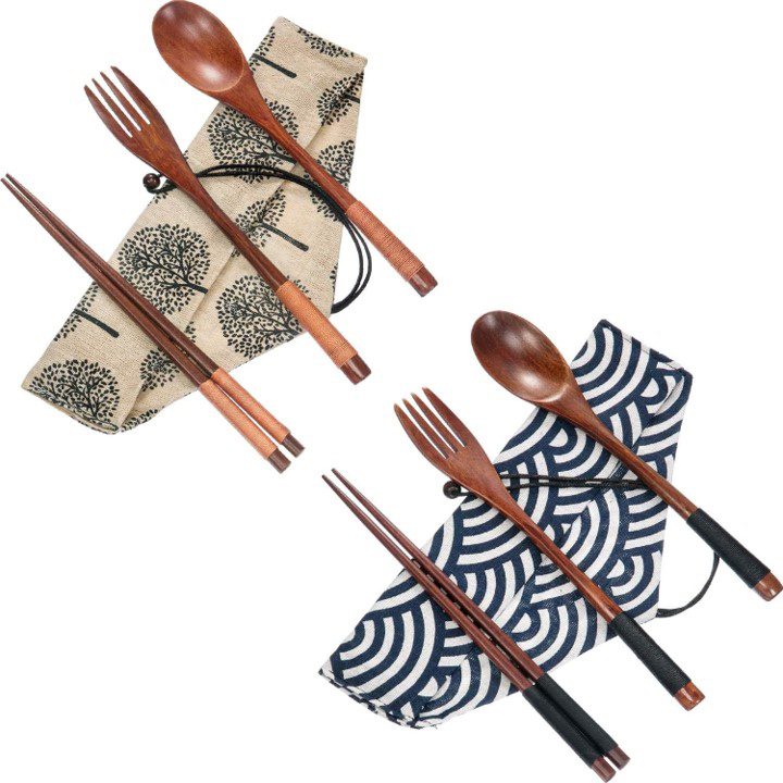 Japanese Bamboo Cutlery Set 6