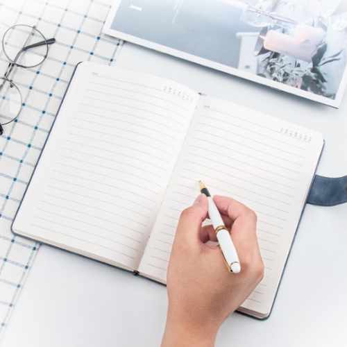 A5 leather Pen Book Gift Set 1