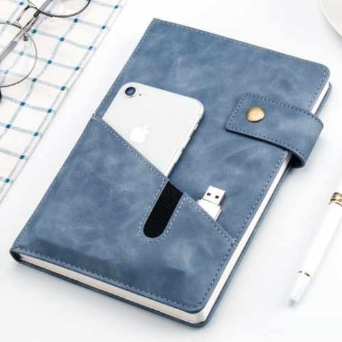 A5 leather Pen Book Gift Set 3