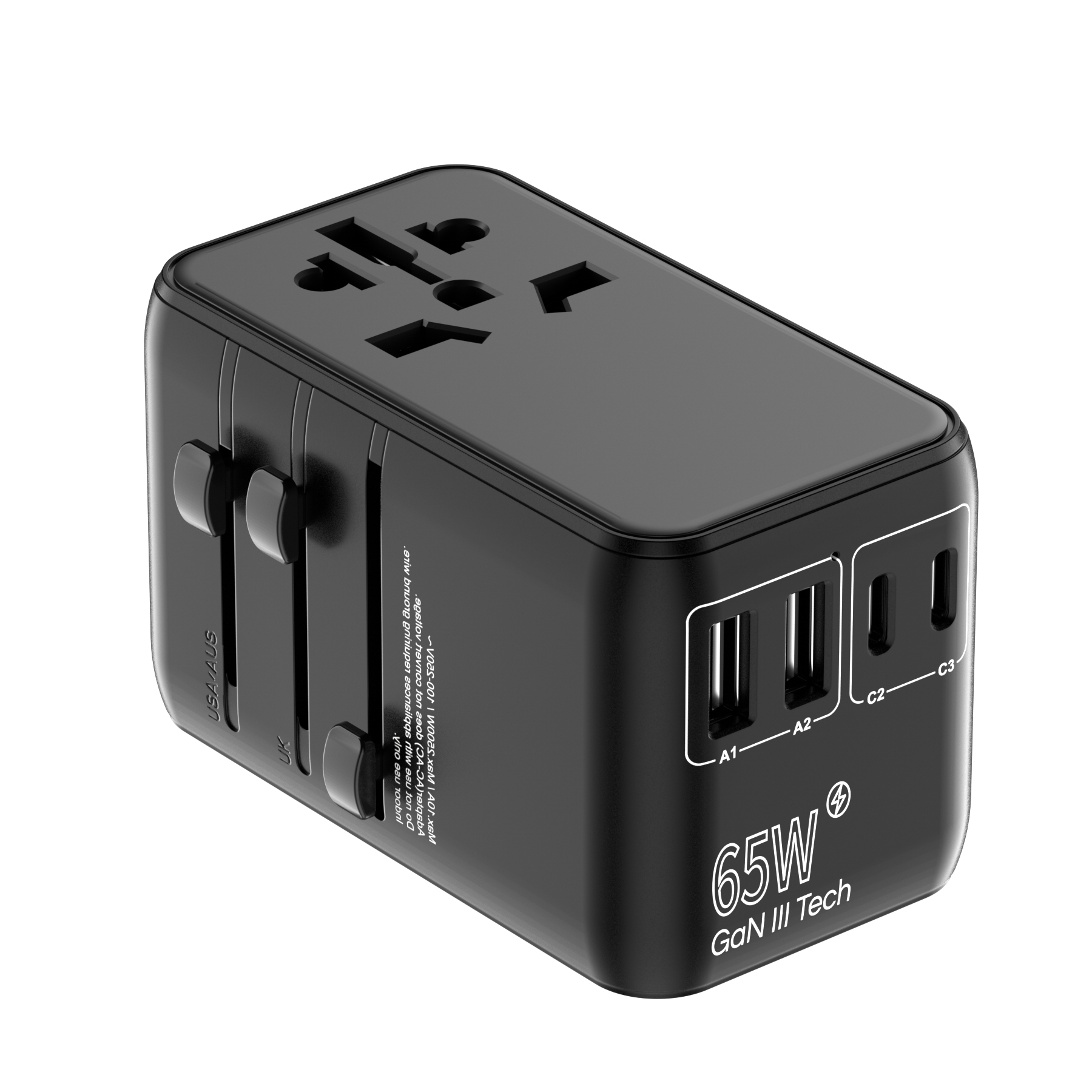 65 Watt Type C Travel Adaptor with In Built Cable 7