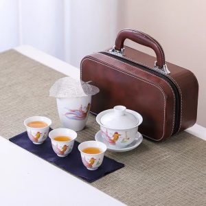 Basic Tea Cup Leather Gift Set 1
