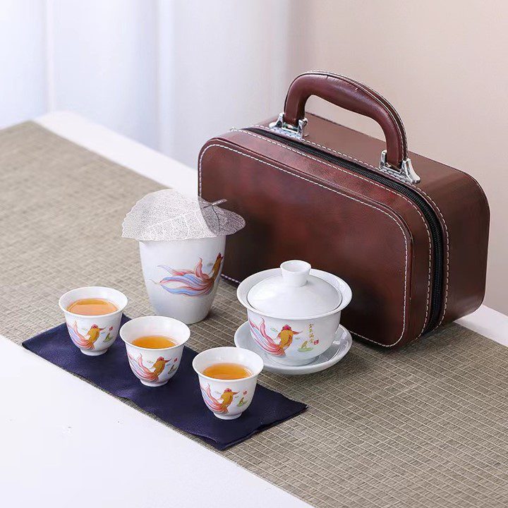 Basic Tea Cup Leather Gift Set 1