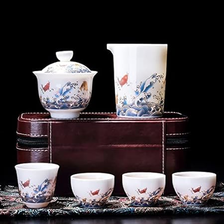 Basic Tea Cup Leather Gift Set 4