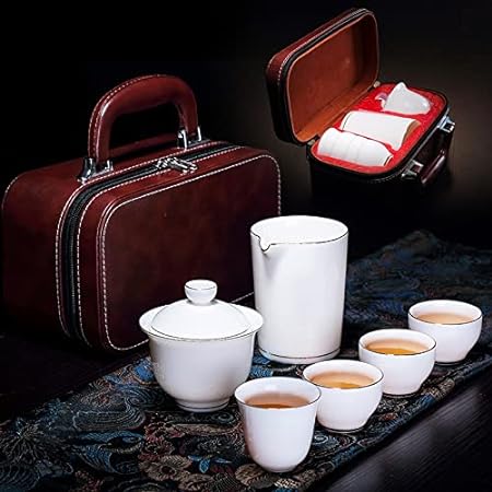 Basic Tea Cup Leather Gift Set 6 1